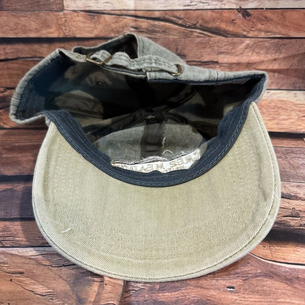 Vintage Imperial Cree Meadows Ruidoso NM Golf Hat Green Tan Strapback Made in US - Picture 6 of 7